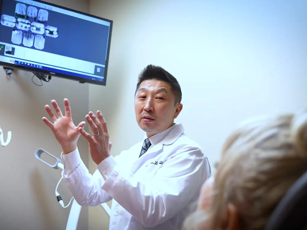 Dr. Lee answers a patient's questions